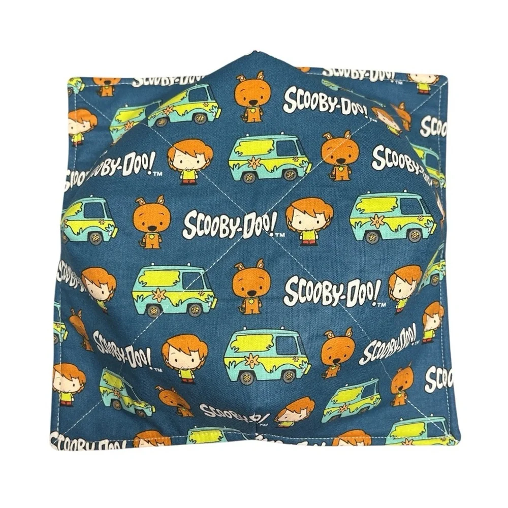 Hand Crafted Large Bowl Cozy Scooby-Doo Theme Microwavable Padded Cotton Holder